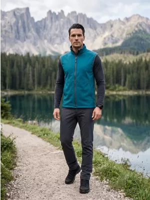 Muški softshell prsluk MALFINI VISION 517 TAMNO TIRKIZNA