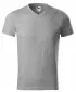 Muška majica kratkih rukava MALFINI HEAVY V-NECK 111 TAMNO SIVI ODSJAJI