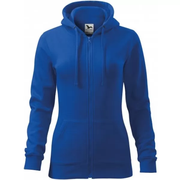  Ženski sweatshirt MALFINI TRENDY ZIPPER 411 KRALJEVSKO PLAVA 