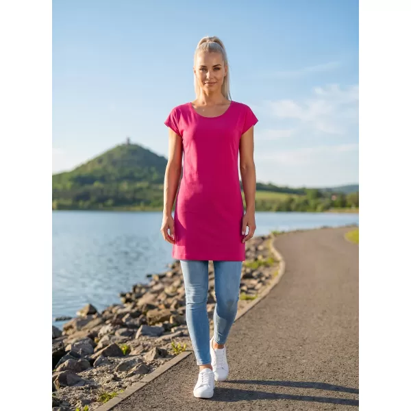  Ženska duga majica MALFINI LOVE 123 MAGENTA 