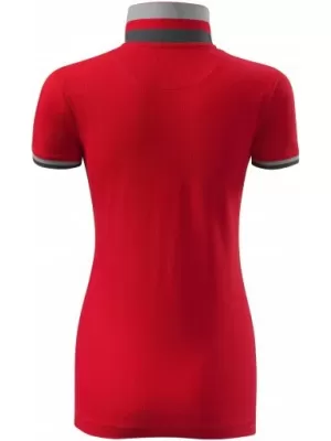 Ženska majica s kragnom MALFINI PREMIUM COLLAR UP 257 CRVENA FORMULA