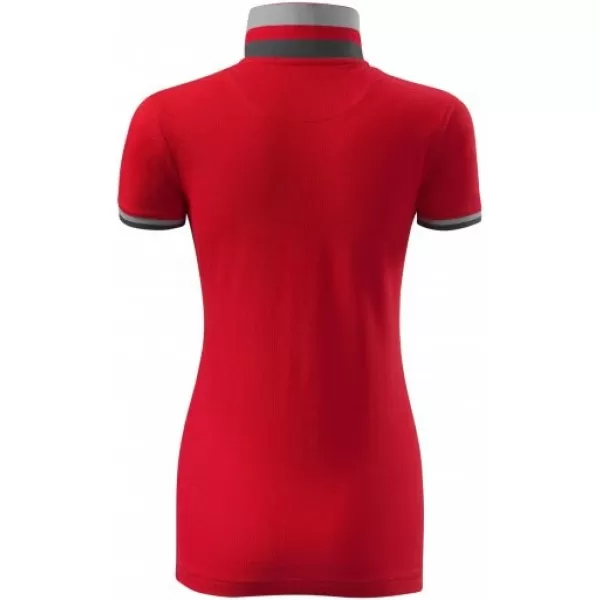  Ženska majica s kragnom MALFINI PREMIUM COLLAR UP 257 CRVENA FORMULA 