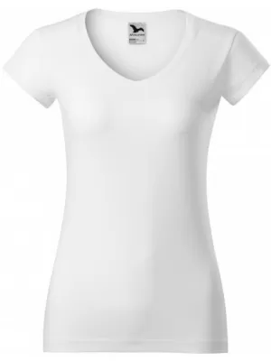 Ženska majica kratkih rukava MALFINI FIT V-NECK 162 BIJELA