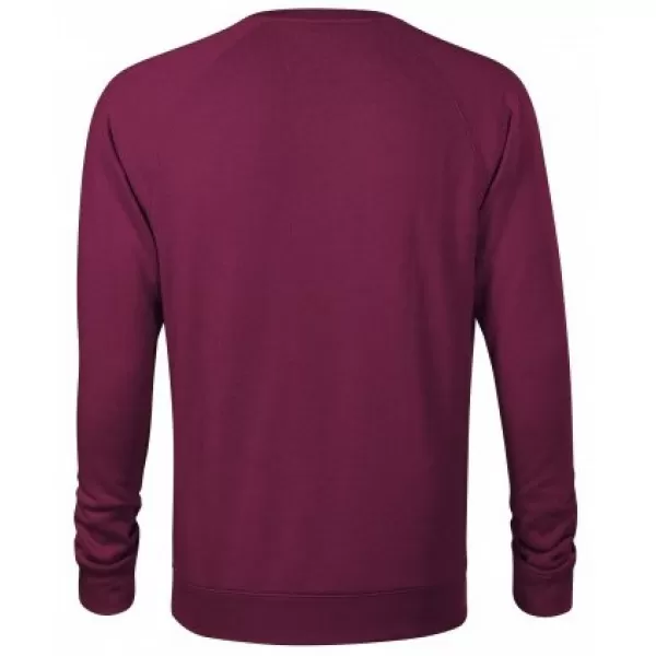  Muški sweatshirt MALFINI MERGER 415 CRVENA ŠLJIVA ISTIČE 