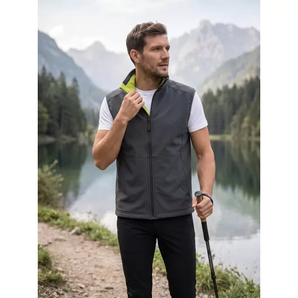  Muški softshell prsluk MALFINI VISION 517 ČELIČNO SIVA 