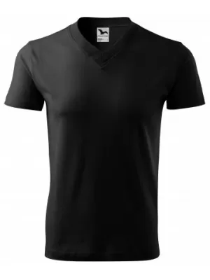 Muška majica kratkih rukava MALFINI V-NECK 102 CRNA