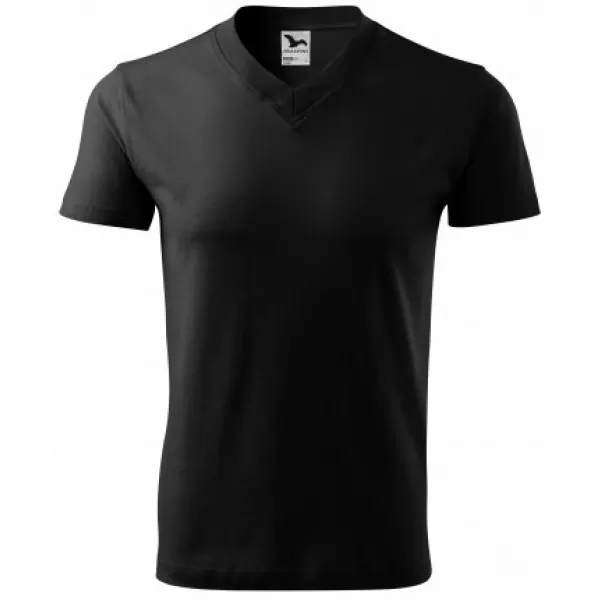  Muška majica kratkih rukava MALFINI V-NECK 102 CRNA 
