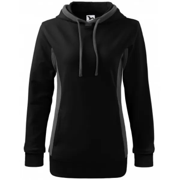  Ženski sweatshirt MALFINI KANGAROO 408 CRNA 