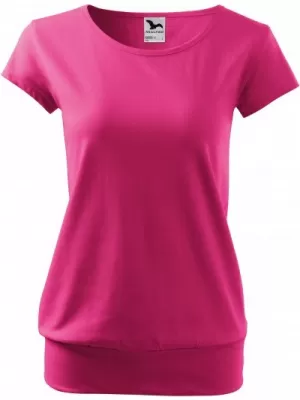 Ženska majica kratkih rukava MALFINI CITY 120 MAGENTA