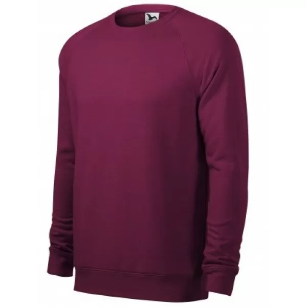  Muški sweatshirt MALFINI MERGER 415 CRVENA ŠLJIVA ISTIČE 