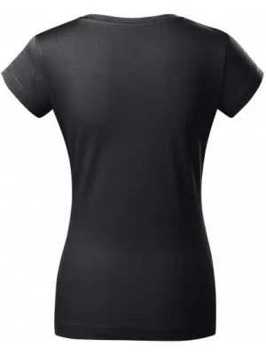 Ženska majica kratkih rukava MALFINI FIT V-NECK 162 EBANOVINA SIVA