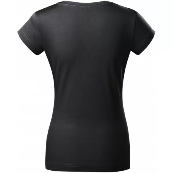  Ženska majica kratkih rukava MALFINI FIT V-NECK 162 EBANOVINA SIVA 