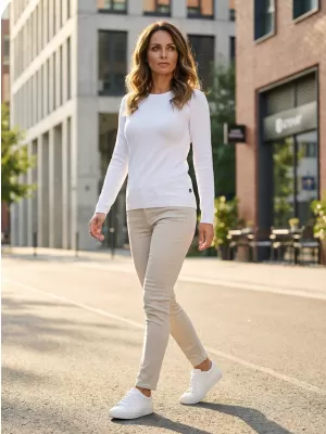 Ženski pulover ALTISPORT ERLEA LPLS084 BIJELA