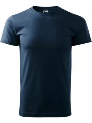 Muška majica kratkih rukava MALFINI HEAVY NEW 137 TAMNOPLAVA