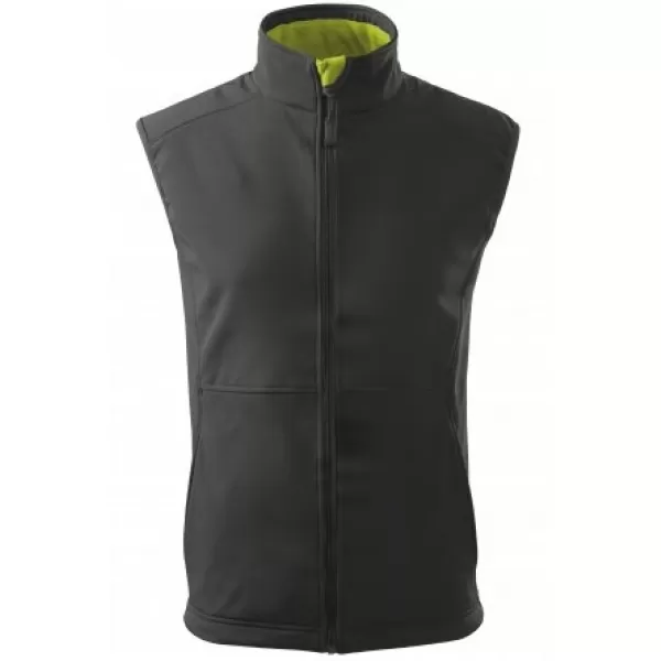  Muški softshell prsluk MALFINI VISION 517 ČELIČNO SIVA 