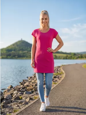 Ženska duga majica MALFINI LOVE 123 MAGENTA