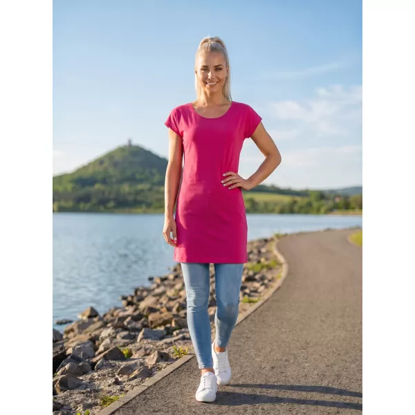  Ženska duga majica MALFINI LOVE 123 MAGENTA 