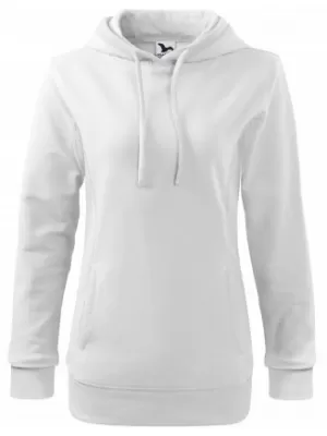 Ženski sweatshirt MALFINI KANGAROO 408 BIJELO/BIJELO