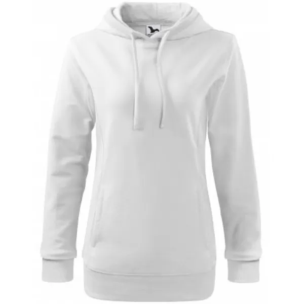  Ženski sweatshirt MALFINI KANGAROO 408 BIJELO/BIJELO 