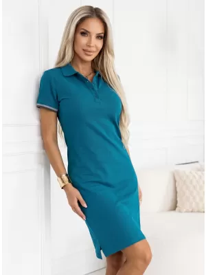 Ženska haljina sa kragnom MALFINI PREMIUM DRESS UP 271 KEROZIN
