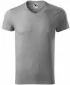 Muška majica kratkih rukava MALFINI SLIM FIT V-NECK 146 TAMNO SIVI ODSJAJI