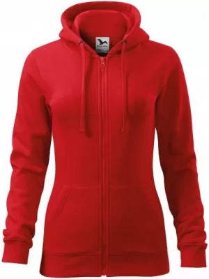 Ženski sweatshirt MALFINI TRENDY ZIPPER 411 CRVENA