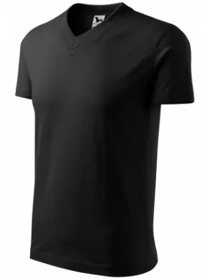 Muška majica kratkih rukava MALFINI V-NECK 102 CRNA
