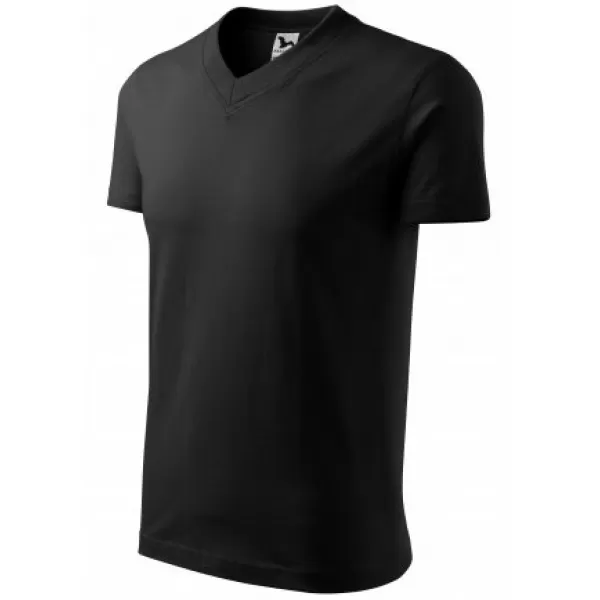  Muška majica kratkih rukava MALFINI V-NECK 102 CRNA 