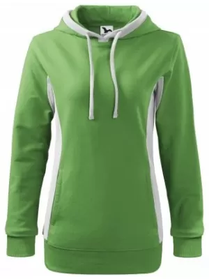 Ženski sweatshirt MALFINI KANGAROO 408 TRAVA ZELENA