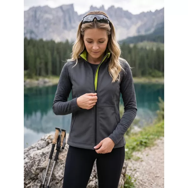 Ženski softshell prsluk MALFINI VISION 516 ČELIČNO SIVA 