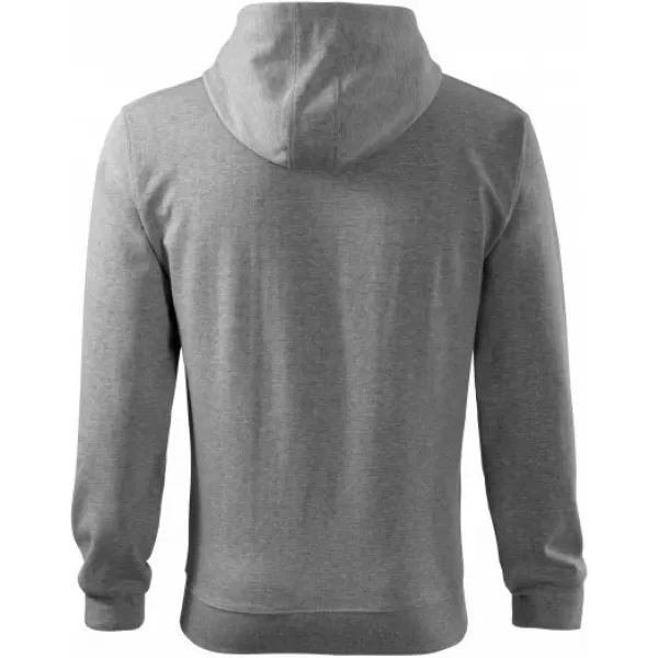  Muški sweatshirt MALFINI TRENDY ZIPPER 410 TAMNO SIVI ODSJAJI 