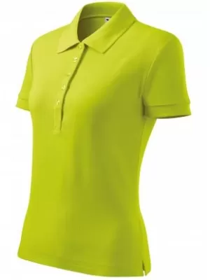 Ženska majica s kragnom MALFINI COTTON 213 VAPNO