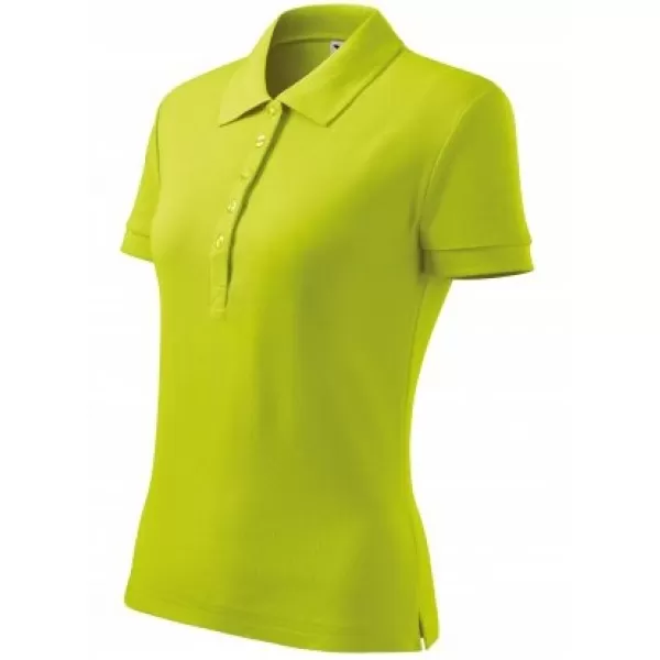  Ženska majica s kragnom MALFINI COTTON 213 VAPNO 