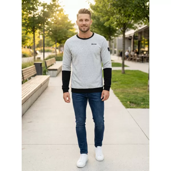 Muški sweatshirt ALTISPORT ZORION MPLS088 SVIJETLO SIVA 