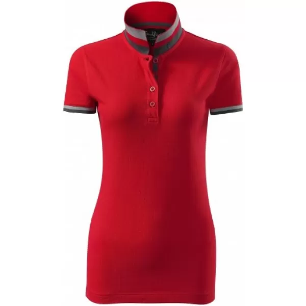  Ženska majica s kragnom MALFINI PREMIUM COLLAR UP 257 CRVENA FORMULA 