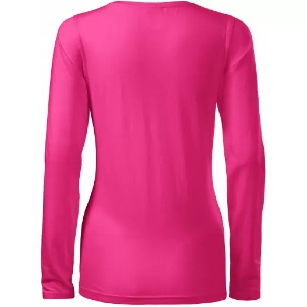  Ženska majica s dugim rukavima MALFINI SLIM 139 MAGENTA 