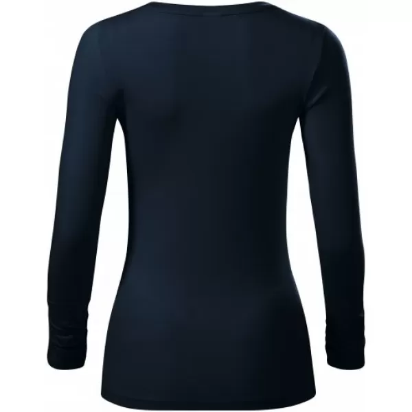  Ženska majica s dugim rukavima MALFINI PREMIUM BRAVE 156 TAMNOPLAVA 