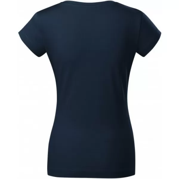  Ženska majica kratkih rukava MALFINI FIT V-NECK 162 TAMNOPLAVA 