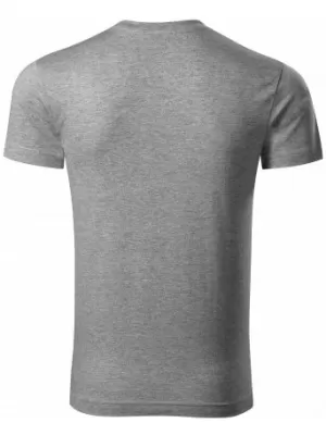 Muška majica kratkih rukava MALFINI SLIM FIT V-NECK 146 TAMNO SIVI ODSJAJI