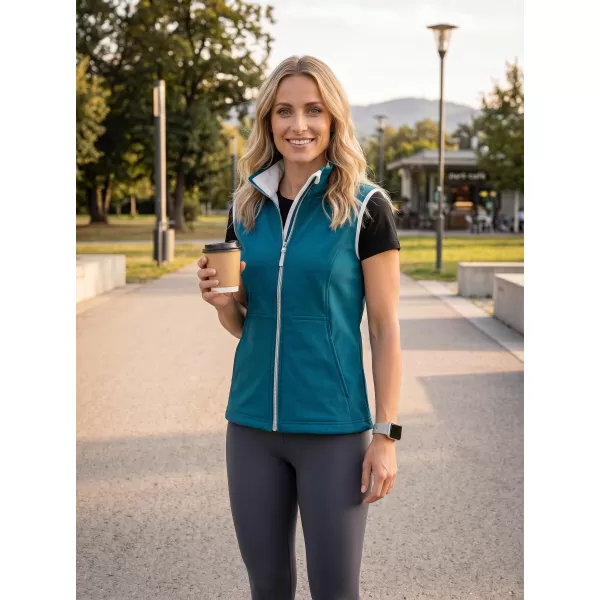  Ženski softshell prsluk MALFINI VISION 516 TAMNO TIRKIZNA 