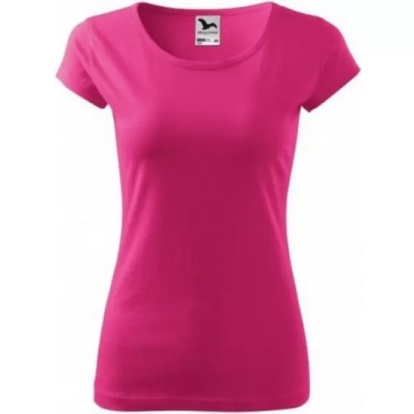  Ženska majica kratkih rukava MALFINI PURE 122 MAGENTA 