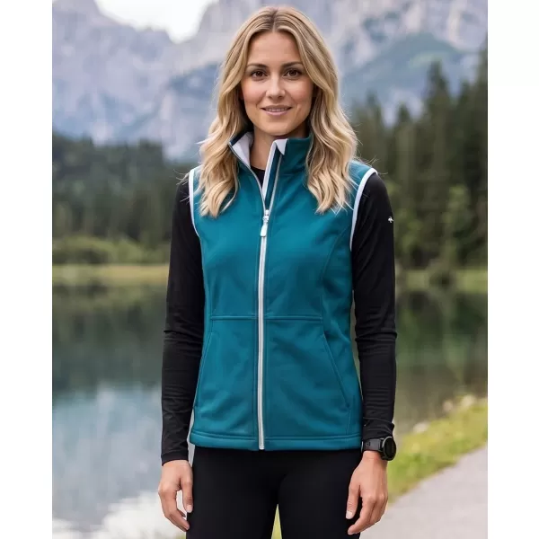  Ženski softshell prsluk MALFINI VISION 516 TAMNO TIRKIZNA 