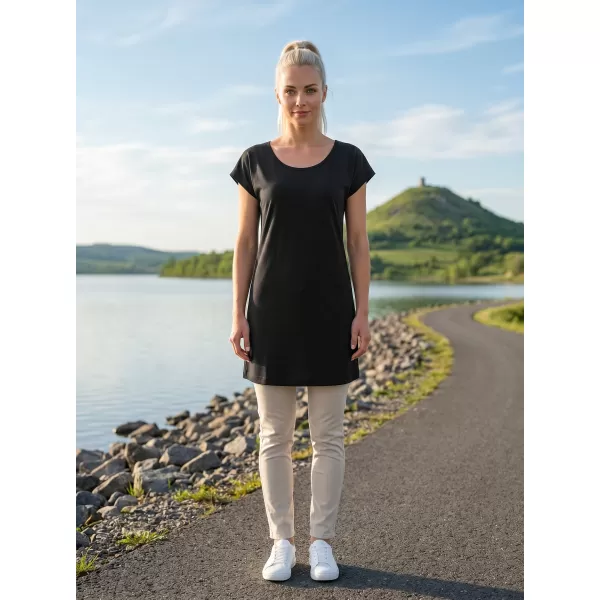  Ženska duga majica MALFINI LOVE 123 CRNA 