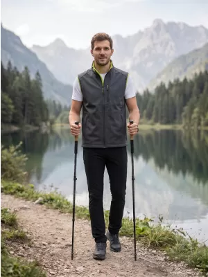 Muški softshell prsluk MALFINI VISION 517 ČELIČNO SIVA