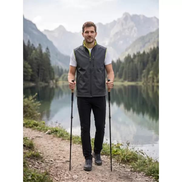  Muški softshell prsluk MALFINI VISION 517 ČELIČNO SIVA 