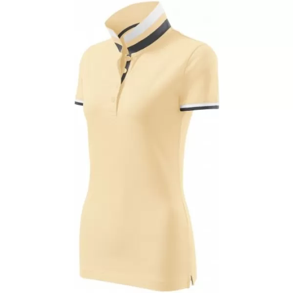  Ženska majica s kragnom MALFINI PREMIUM COLLAR UP 257 BURBONSKA VANILIJA 