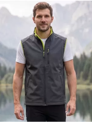 Muški softshell prsluk MALFINI VISION 517 ČELIČNO SIVA