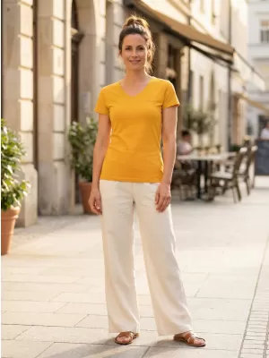 Ženska majica kratkih rukava ALTISPORT LUKENA LTSS701 ŽUTA BOJA