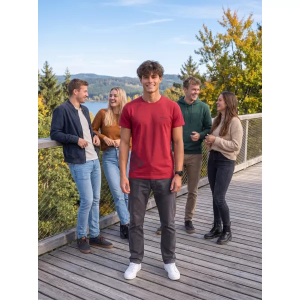  Muška majica kratkih rukava ALTISPORT ALM013129 MARLBORO CRVENA 