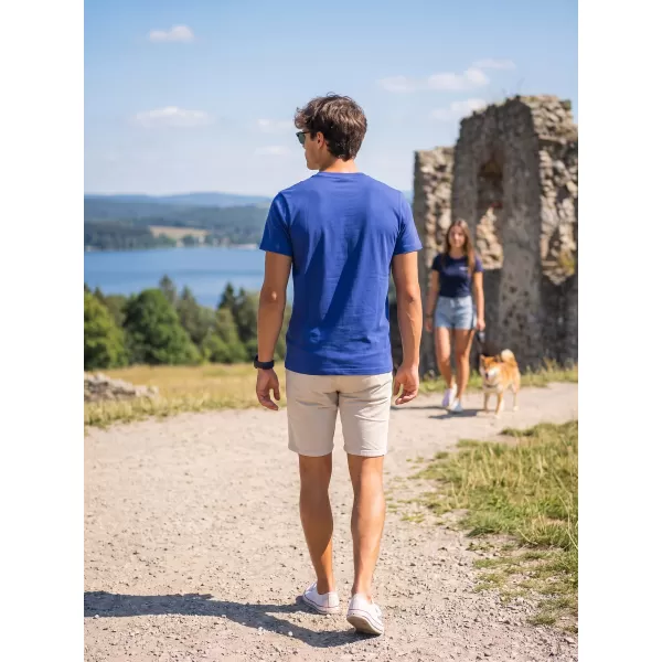  Muška majica kratkih rukava ALTISPORT ALM013129 KRALJEVSKI PLAVA 